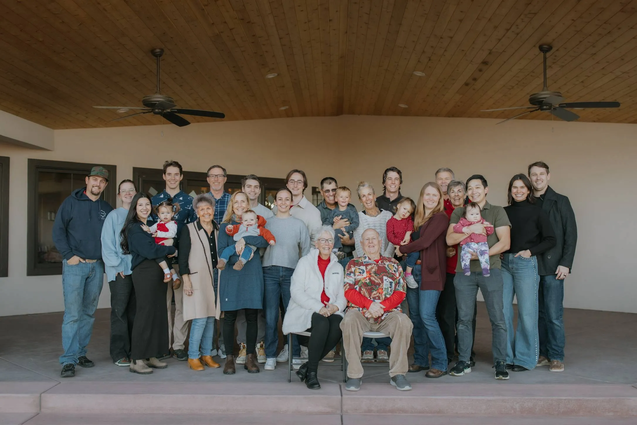 Four generations of Ben’s family gathered together for the holidays