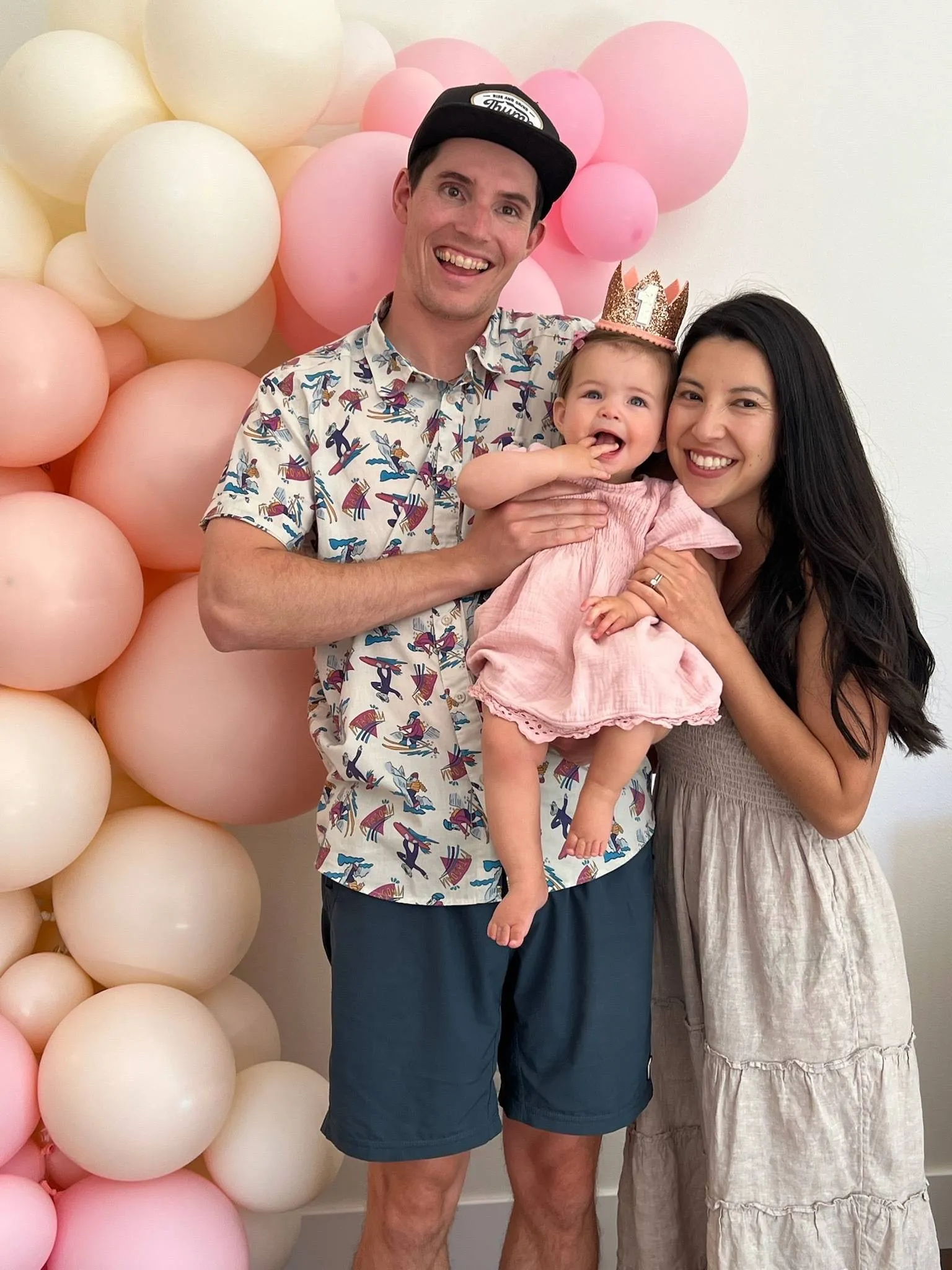 Parker, Ben’s daughter, on her first birthday