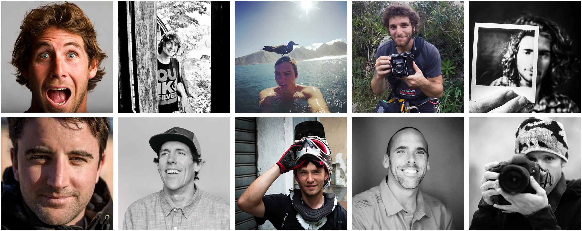 Collage of action and adventure sports photography