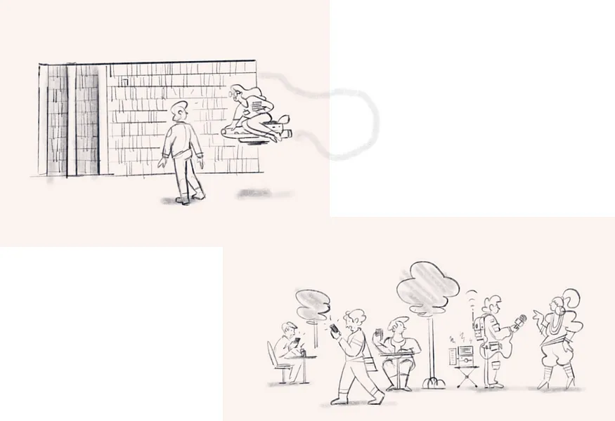 Syllabs illustration development sketch
