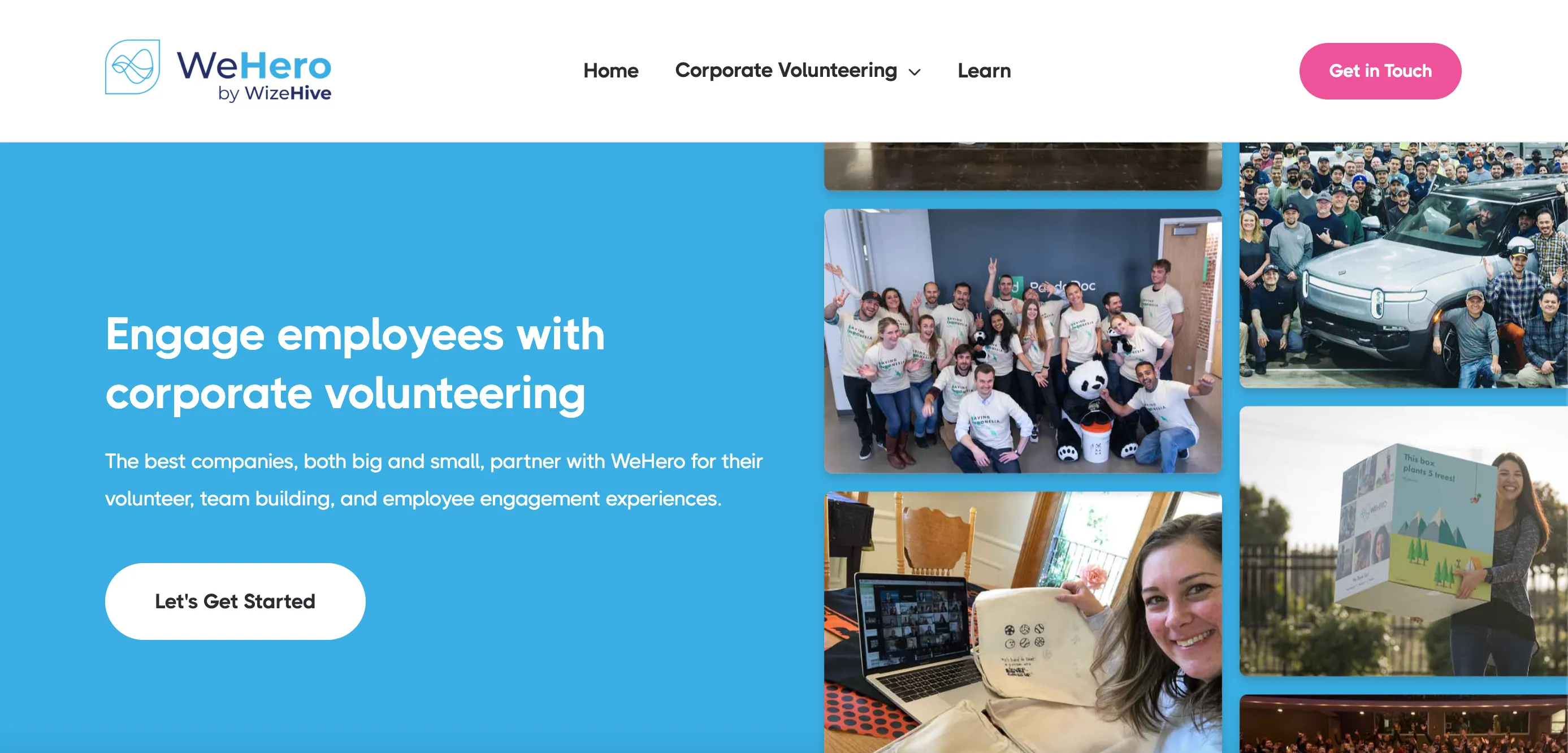 WeHero Home Page