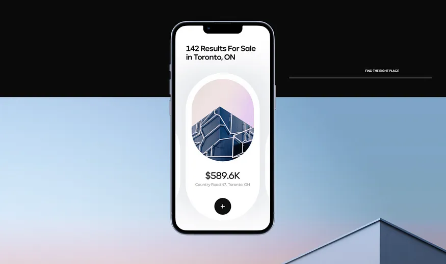 Clean minimal UI template design find of the week