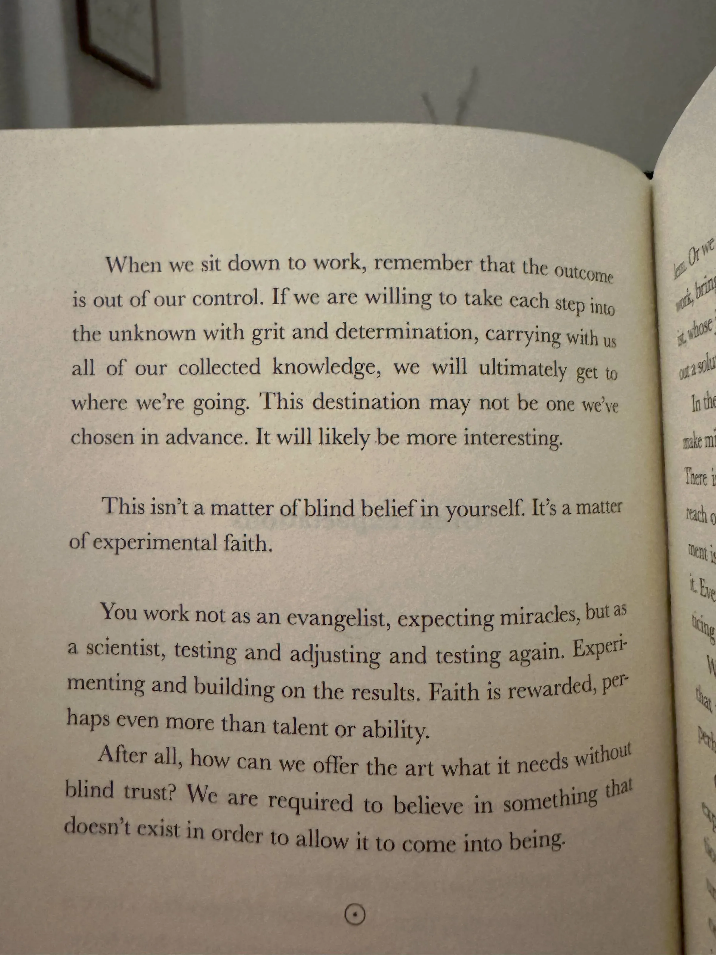 A page from Rick Rubin’s book The Creative Act