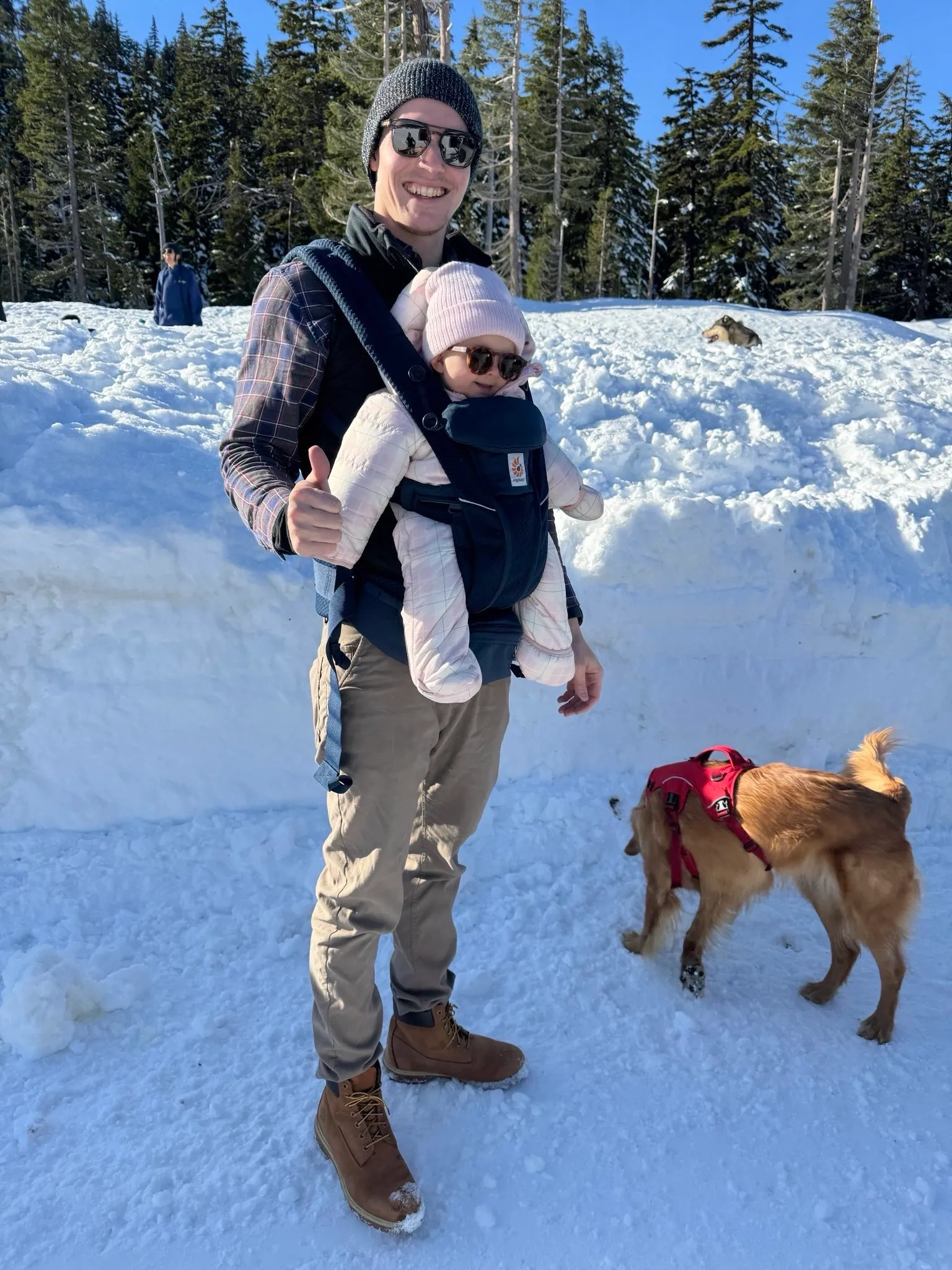 Snowy mountain conditions early in the ski season