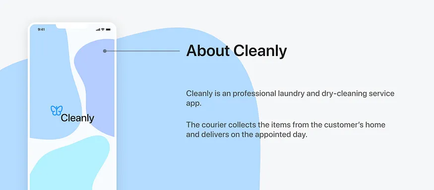 Cleanly laundry app design screen 3