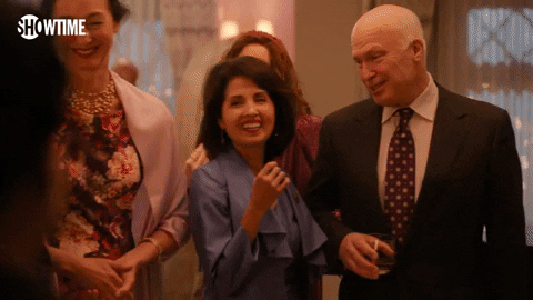 Animated GIF of people networking and shaking hands