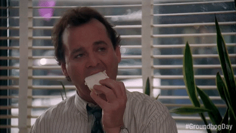 Animated GIF of someone eating food